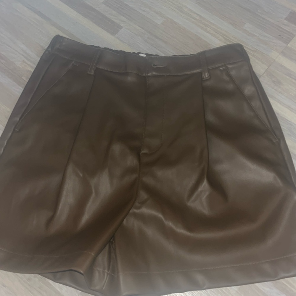 NWT Steve Madden Coco Leather Shorts